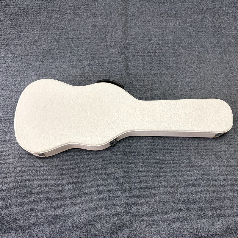 Musical Instrument Box - Saf Beyaz Elektrik Gitar Kılıfı Deri