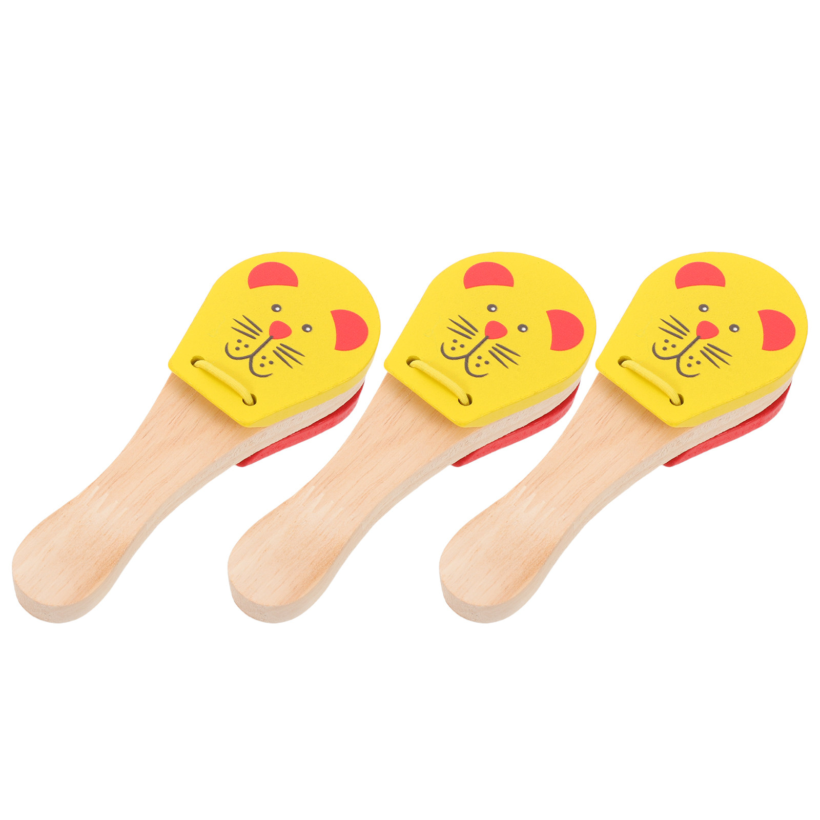 Musical Instrument For Toddlers - 3 Parça Ahşap Bebek Vurmalı Çalgıları
