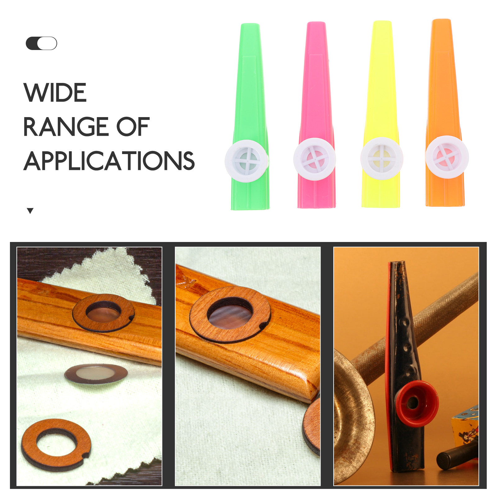 24 adet plastik Kazoos çeşitli - Musical Instrument I Play incelemesi ve fiyatı