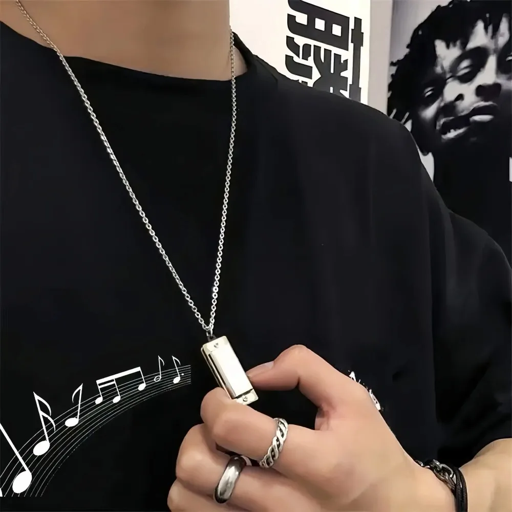 Mini Mızıka Kolye Erkekler ve  - Musical Instrument You Blow Into incelemesi ve fiyatı
