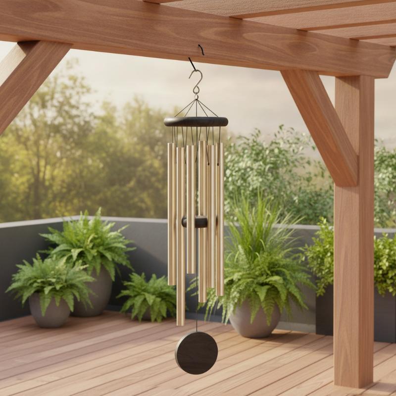 Kırmızı Ahşap Sekizgen Etiketl - Wind Chime Tubular incelemesi ve fiyatı